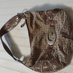 Guess logo hobo bag